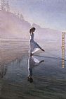 Dancing in The Wind Paintings - Dancing on the Shore by Steve Hanks